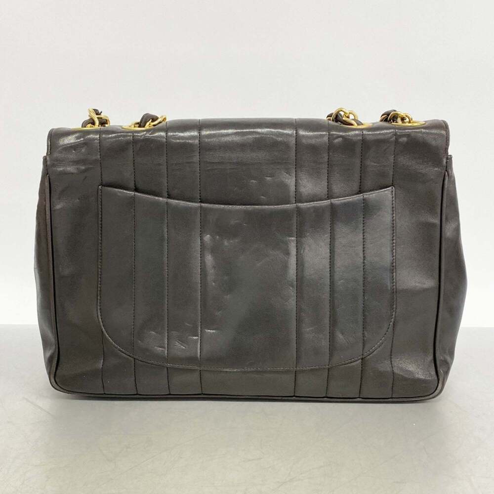 Chanel Mademoiselle Shoulder Bag, Double Chain, Lambskin, Black, Women's - Picture 12 of 12